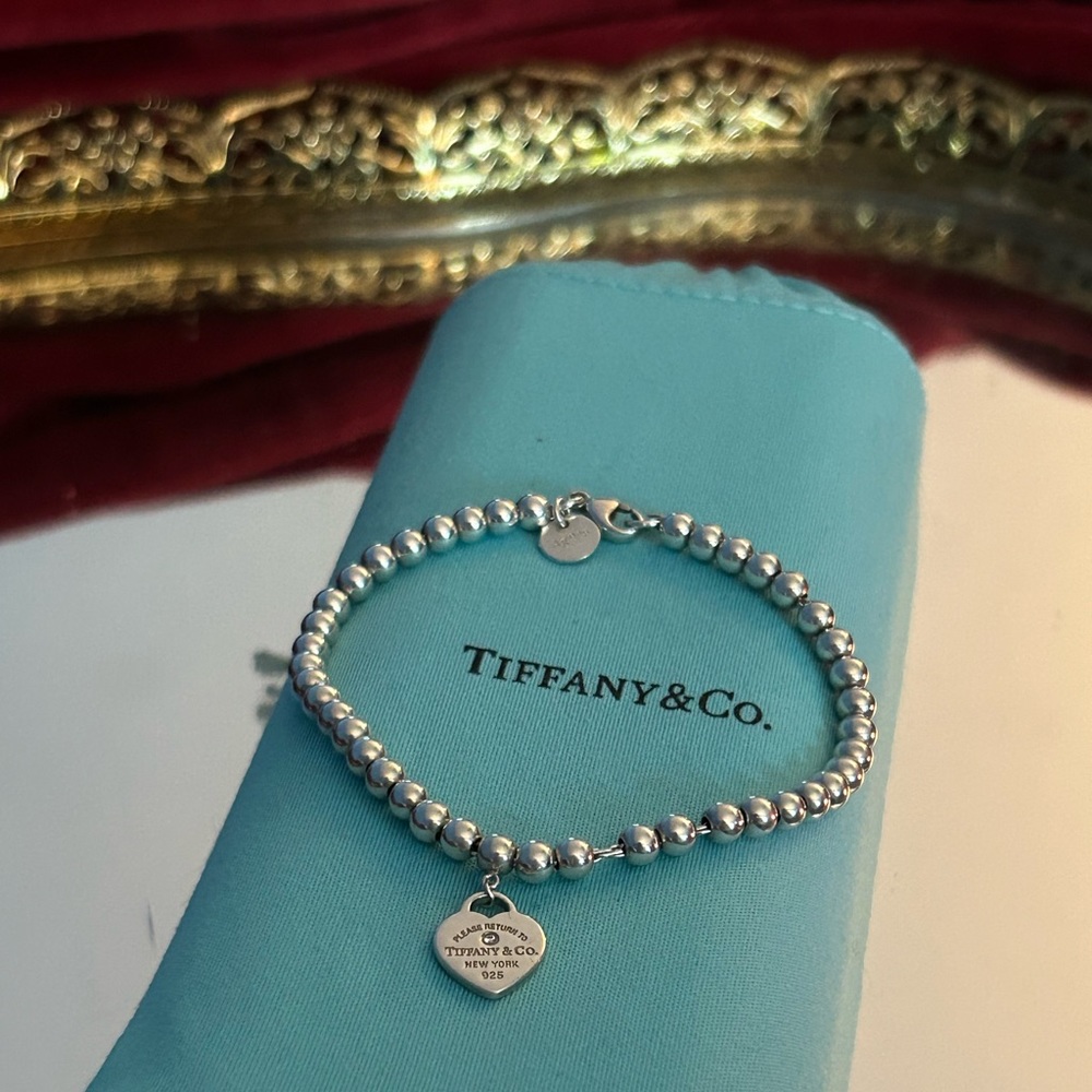 Heart Tag Bead Bracelet